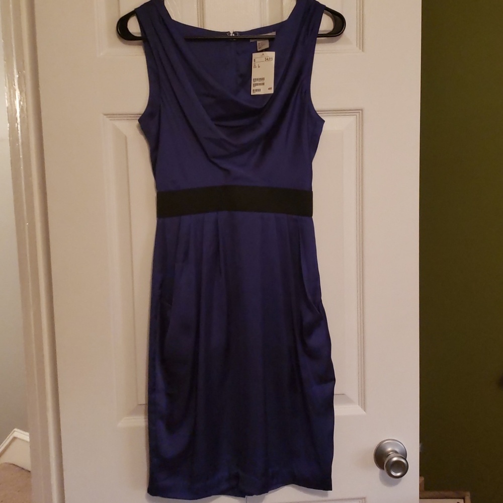 NWT H&M Blue Pocket Dress